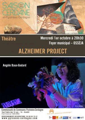 Affiche SAISON CERDANE : THÉÂTRE - ALZHEIMER PROJECT - Angèle Baux-Godard