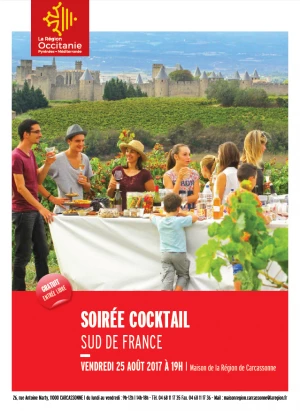 Affiche Cocktail Sud de France 