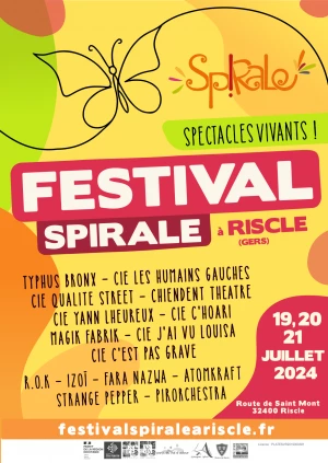 Affiche Festival Spirale // 19 au 21 juillet 2024