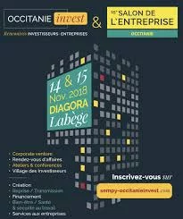 Affiche Occitanie Invest et le Salon de l'Entreprise Occitanie 