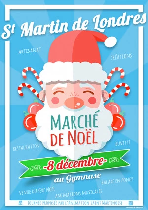 Affiche Marché de Noël à Saint-Martin-de-Londres