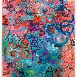 Shelter from the Storm - Acrylique et Huile sur Lin, 200 x 130cm