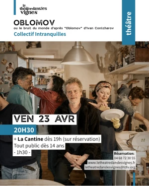 Affiche Oblomov ou le bruit du monde // Collectif Les Intranquilles