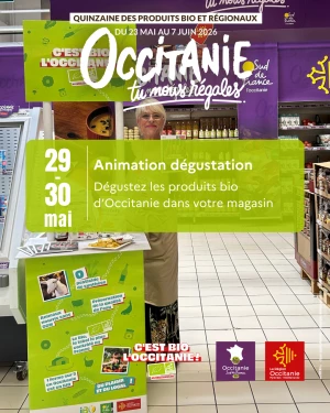 Affiche Quinzaine des produits Bio et Régionaux - Animations / dégustations 