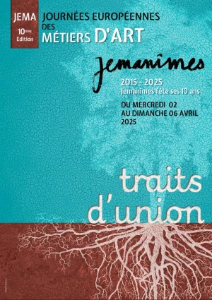 Affiche Journées Européennes des Métiers d'art par JEMANÎMES