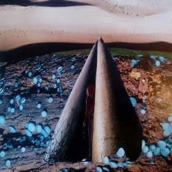 seul sur mars - Collages, 37x38,plastifié