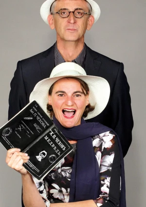 Affiche "L'Ours" de Tchekhov - Cie l'Art Osé