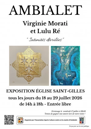 Affiche "Intimités dévoilées" : Virginie Morati et Lulu-Ré