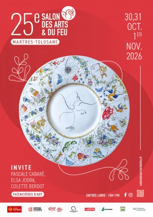 Affiche 25e Salon des Arts et du Feu de Martres-Tolosane
