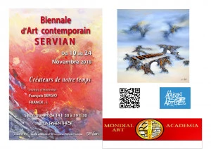 Affiche Biennale Servian (34290) - Créateurs de Notre Temps