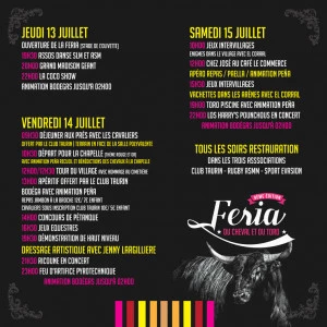 Affiche Féria du cheval et du toro