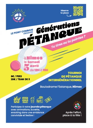 Affiche Générations Pétanque