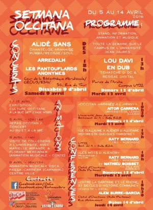 Affiche Setmana occitana UT2J