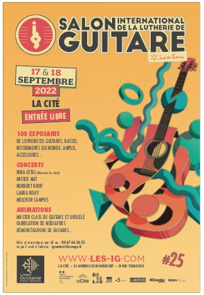 Affiche 25ème édition du Salon International de la Lutherie de Guitare