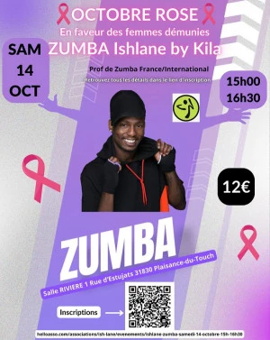 Affiche Octobre Rose en Zumba