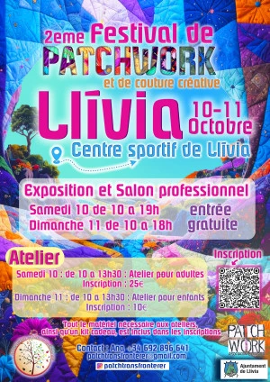 Affiche 2eme Festival de Patchwork et de couture créative
