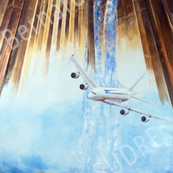 Fantastique N°11 - Huile sur panneau de Dibond