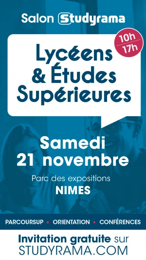 Affiche Salon des Lycéens et des Etudes Supérieures de Nîmes