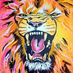 Force intérieure* - Acrylique sur toile 80cm x 60cm - Nessboop 