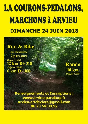 Affiche La "Courons-Pédalons, Marchons" 