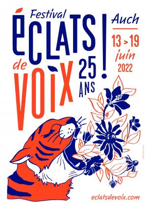 Affiche Festival Éclats de Voix - 25ème édition