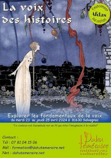 Affiche La voix des histoires - formation pour conteuse et conteur et comédiens