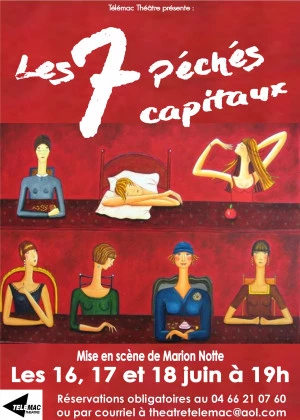 Affiche Les 7 Péchés Capitaux - 18ème Festival de Théâtre amateur 