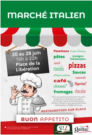Affiche Marché Italien