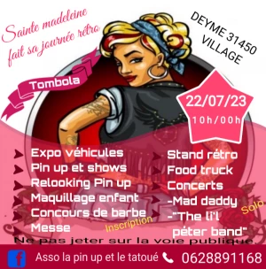 Affiche Sainte Madeleine fait sa journée rétro 