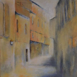 Une rue - acrylique sur toile