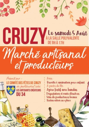 Affiche Marché artisanal et producteur