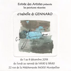 Affiche Isabelle di Gennaro expose