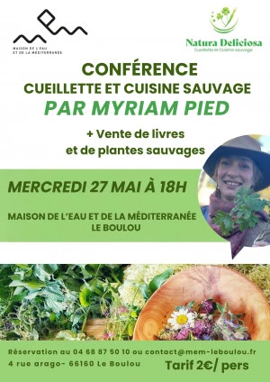 Affiche Conférence cueillette et cuisine sauvage