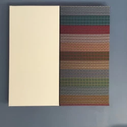 Composition récente - toile blanche / soie des années 50 tendue sur châssis - JLG 