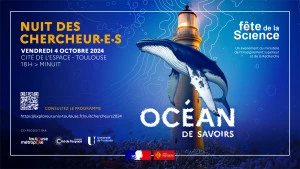 Affiche La Nuit des chercheur·es 2024 à Toulouse