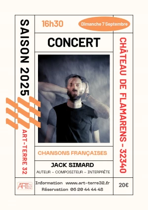 Affiche CONCERT – Chanson Française Piano / Voix - Jack SIMARD – Auteur, compositeur, interprète