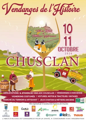 Affiche Les vendanges de l'histoire