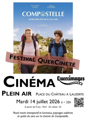 Affiche Projection du film Compostelle à Lauzerte