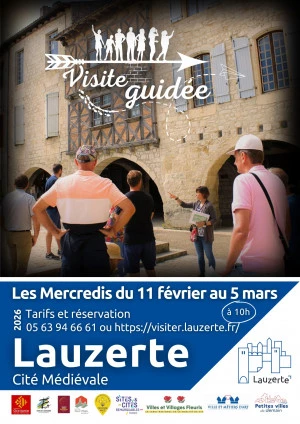 Affiche Visites guidées pendant les vacances scolaires de février