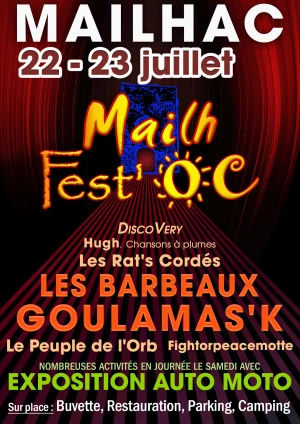 Affiche Festival Mailh Fest'OC