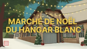 Affiche Marché de Noël du Hangar Blanc