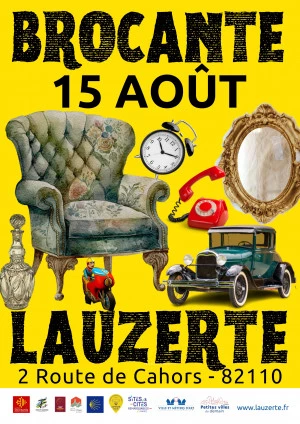 Affiche Brocante du 15 Août 