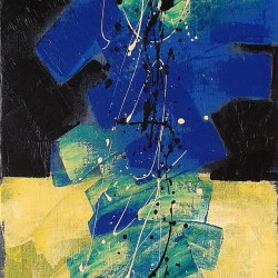 La nuit des temps n° 52 - Technique mixte sur toile - photo M-Ed SÉGUIN 