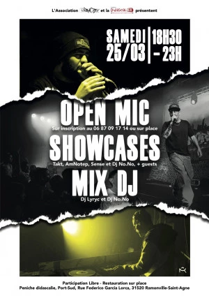 Affiche OPEN MIC - Soirée Hip-Hop Collectif Alpha'B 