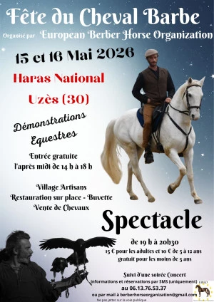 Affiche Fête du cheval barbe