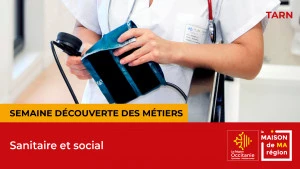 Affiche Découverte des métiers d'ASH, Aide-soignant.e, Infirmier.ère, Psychologue, Kinésithérapeute – FEHAP