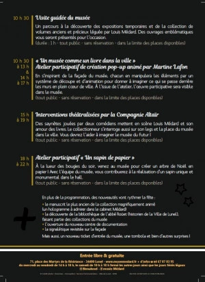 Affiche Le musée en fête !