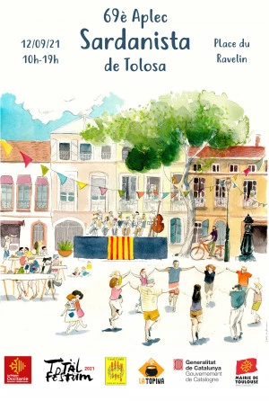 Affiche 69è Aplec de la sardana de Tolosa de Llenguadoc