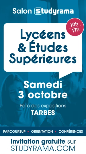 Affiche Salon Studyrama des Lycéens et des Etudes Supérieures de Tarbes
