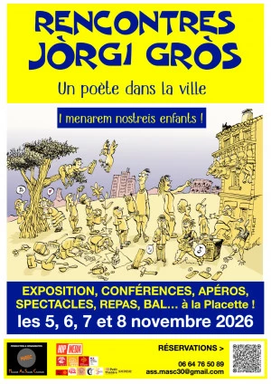 Affiche RENCONTRES JÒRGI GRÒS : un poète dans la ville